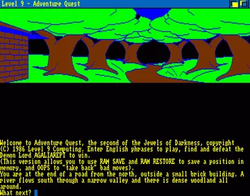 Jewels of Darkness Trilogy_Disk0 screen shot game playing